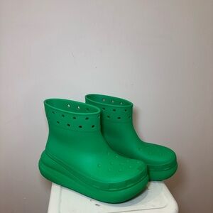 Green Croc Boots